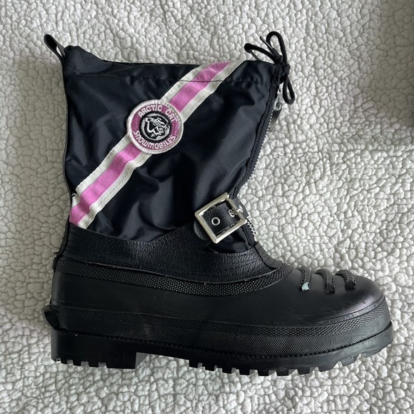 Arctic Cat Snowmobile Boots Women's Size Black Lined NWOT Made Japan